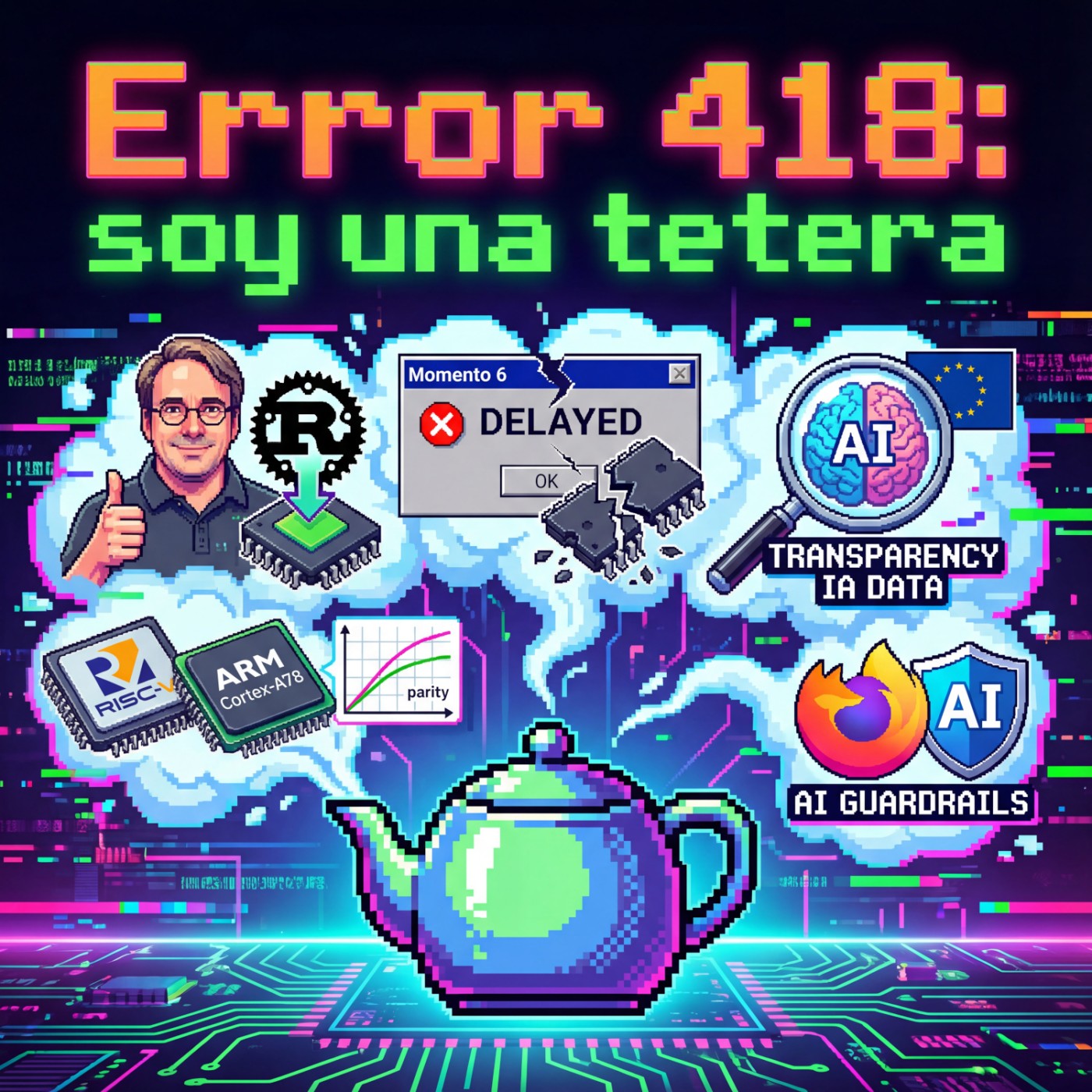 Otra de Windows 11: Linux y Rust: Risk-V de tú a tú; La UE se pone estricta en torno a la IA: Firefox 146 episode artwork
